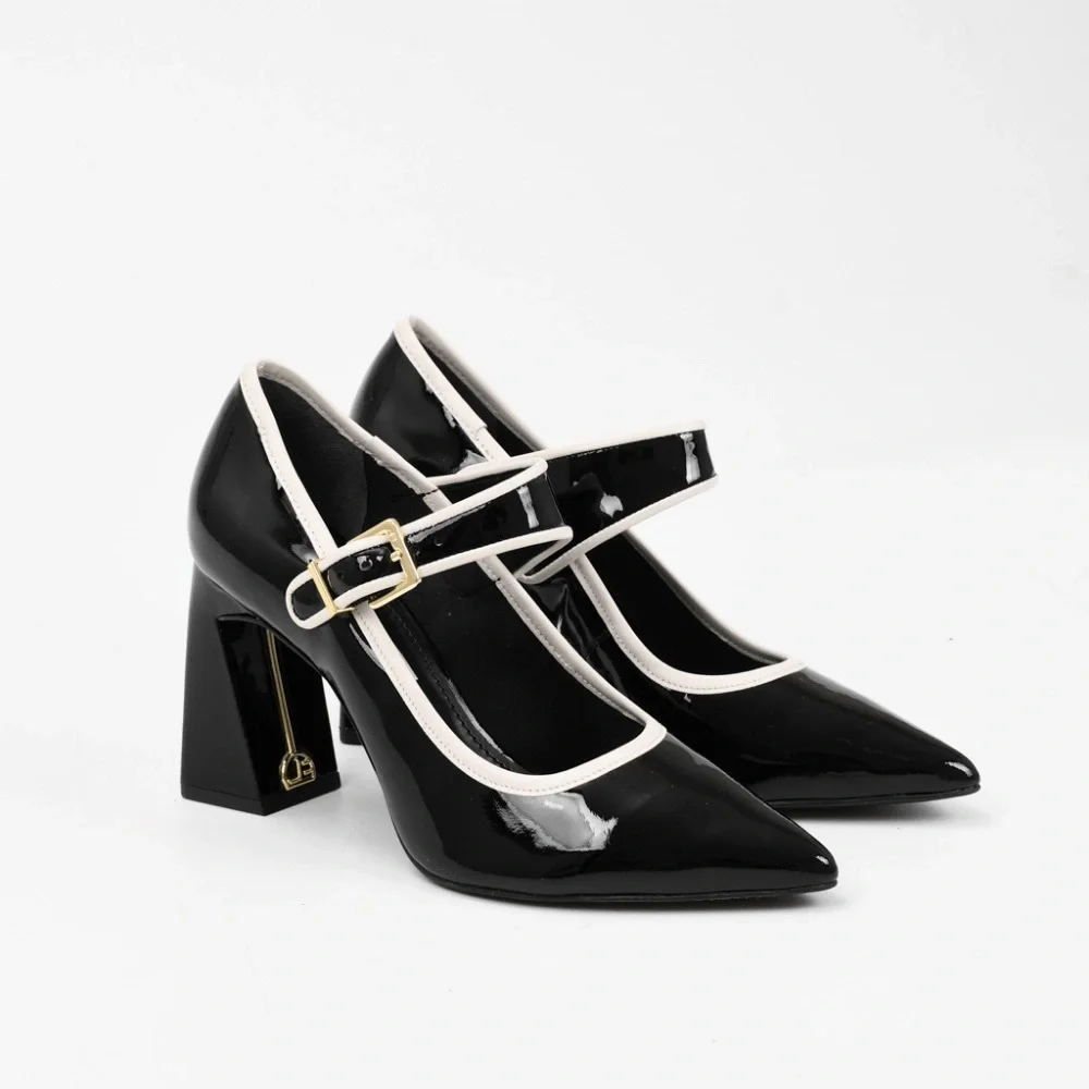 NWT Jorge Bischoff Black Patent Leather Mary Jane Pumps | BR Designer 🇧🇷 - Picture 6 of 9